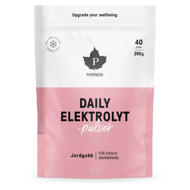 Bild 1 för Pureness Daily Elektrolytpulver Jordgubb 200 g