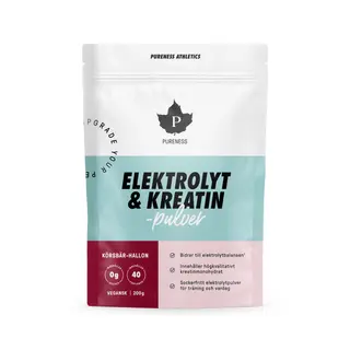Produktfoto för Pureness Elektrolyt & Kreatinpulver Körsbär Hallon 200 g
