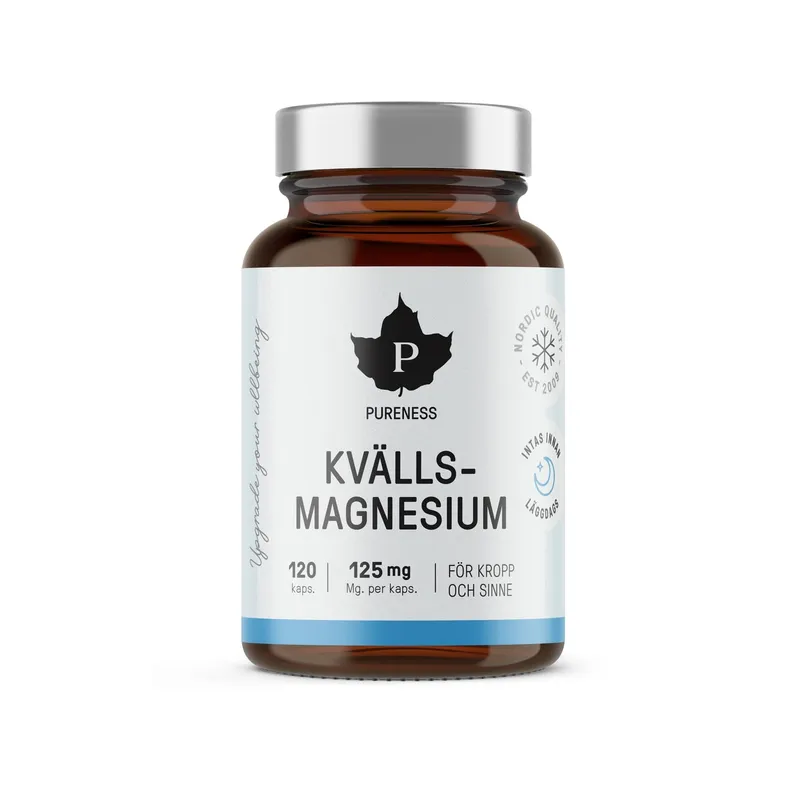Bild 2 för Pureness Kvällsmagnesium 120 kapslar