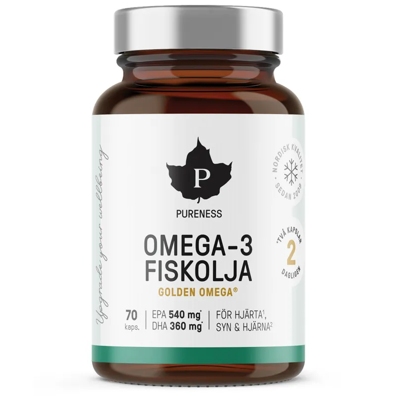 Bild 1 för Pureness Omega-3 Fiskolja 70 kapslar