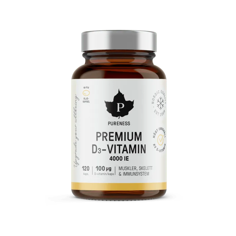 Bild 1 för Pureness Premium D-vitamin 120 kapslar