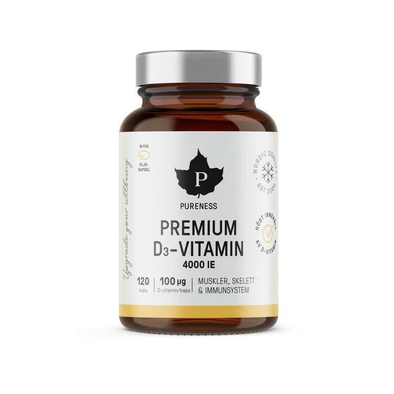 Bild 2 för Pureness Premium D-vitamin 120 kapslar
