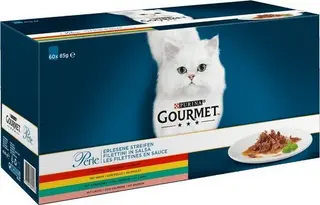 Produktfoto för PURINA Gourmet Perle Mix - våtfoder för katter - 60x85g