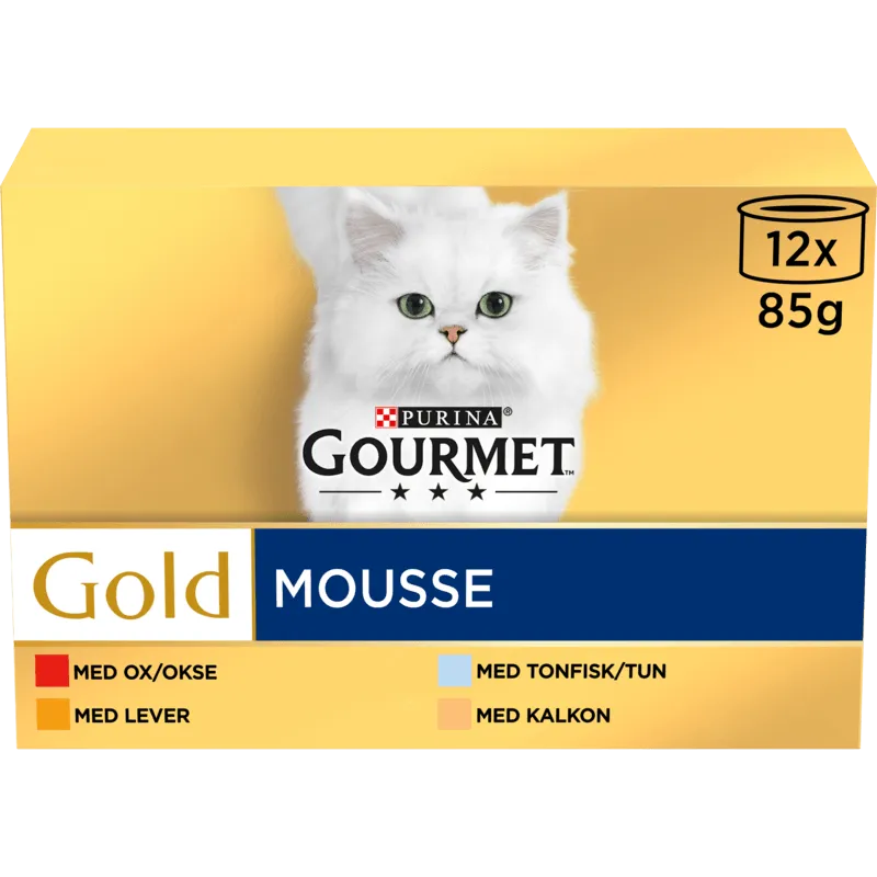Bild 1 för Purina GOURMET Purina Gourmet Gold Mousse Menybox 12-pack