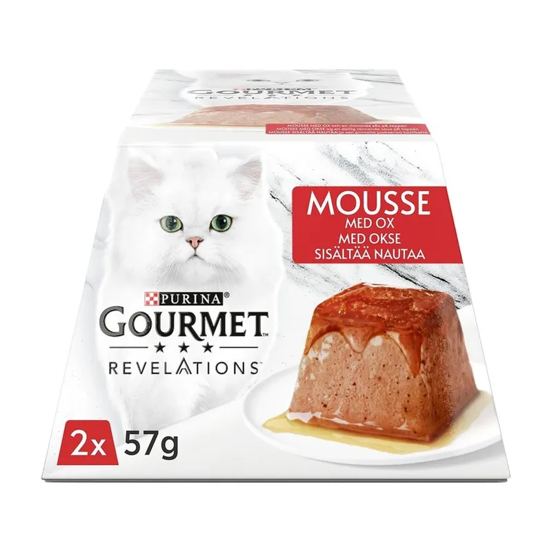 Bild 1 för Purina GOURMET Purina Gourmet Revelations Mousse Pyramid med Oxkött 2 x 57 g
