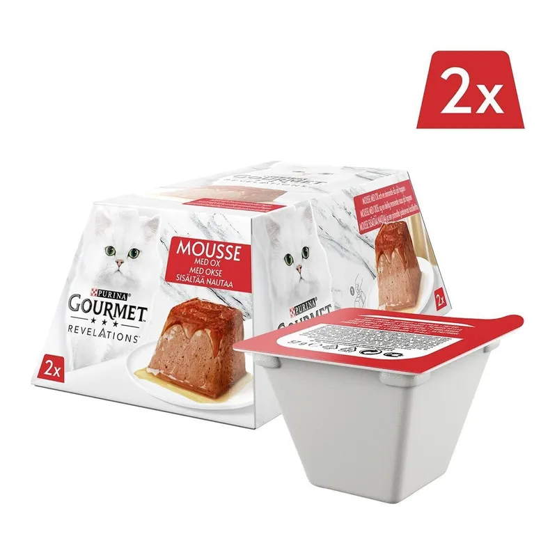 Bild 2 för Purina GOURMET Purina Gourmet Revelations Mousse Pyramid med Oxkött 2 x 57 g