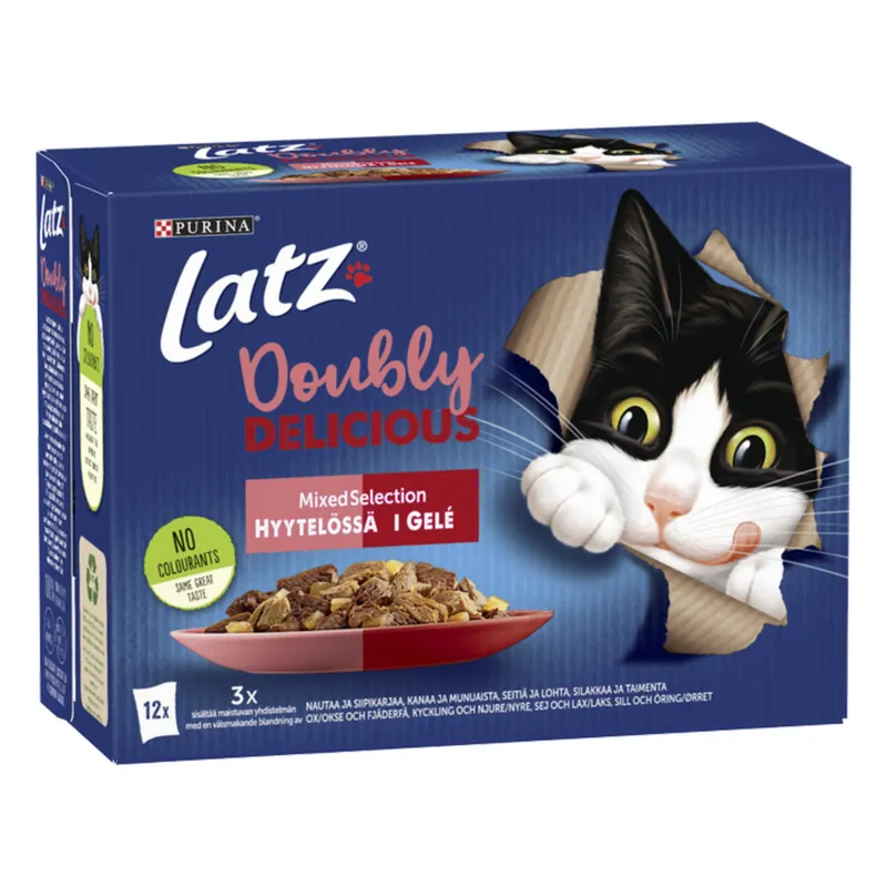 Bild 2 för Purina Latz As Good As It Looks Doubly Delicious Mixed Selection i géle 12 x 85