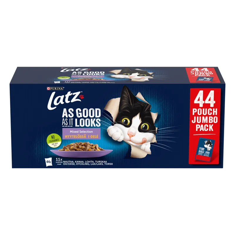 Bild 2 för Purina Latz As Good As It Looks Mixed Selection i géle 44 x 85 g