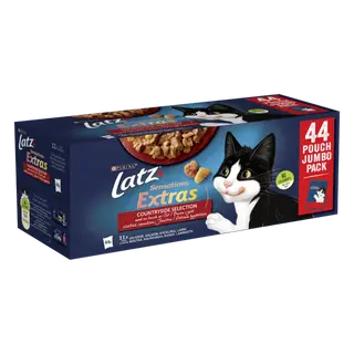 Produktfoto för Purina Latz Sensations Extras Countryside Selection i géle 44 x 85 g