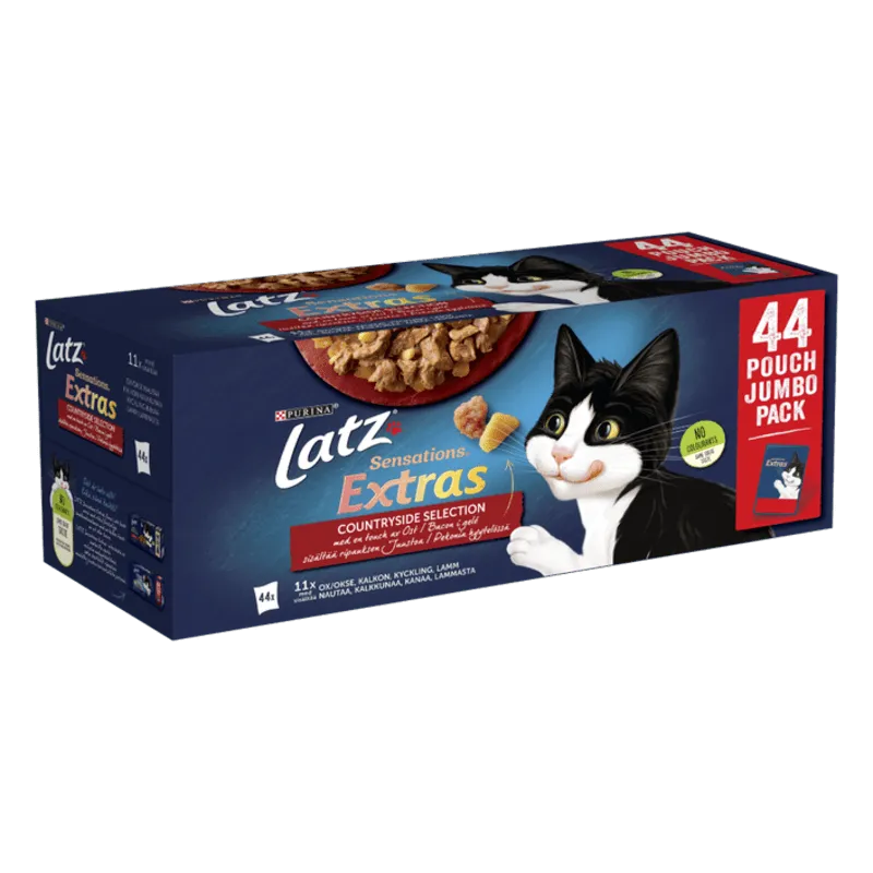Bild 1 för Purina Latz Sensations Extras Countryside Selection i géle 44 x 85 g