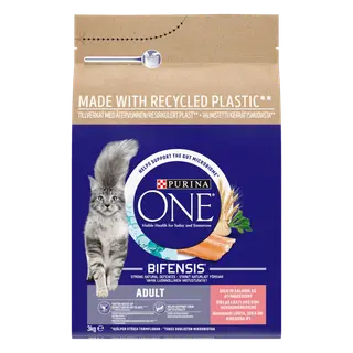 Produktfoto för Purina ONE Purina One Adult Lax och Fullkorn 3 kg