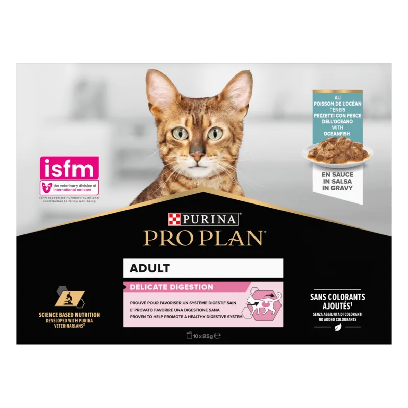 Bild 1 för Purina Pro Plan Adult Delicate Digestion med havsfisk i sås 850 g