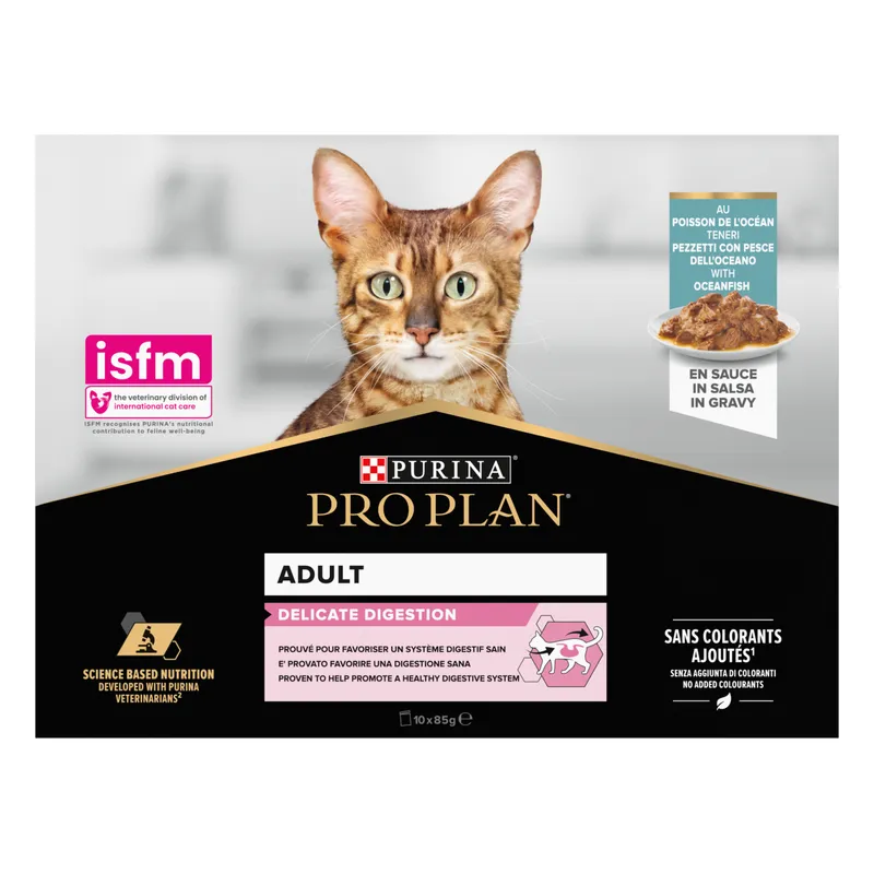 Bild 2 för Purina Pro Plan Adult Delicate Digestion med havsfisk i sås 850 g