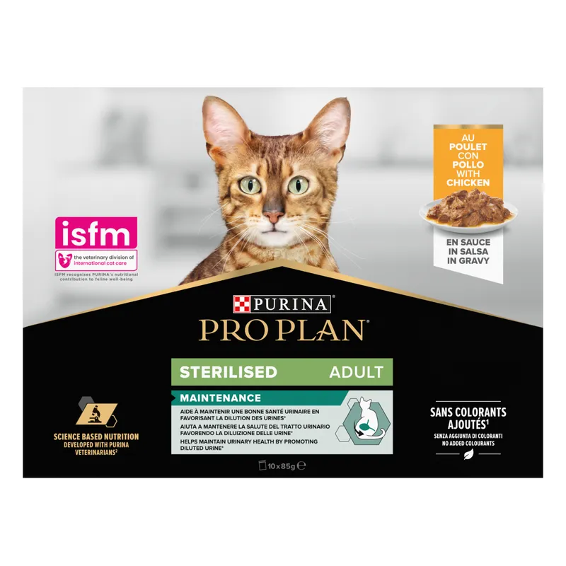 Bild 2 för Purina Pro Plan Adult Sterilised Maintenance med kyckling i sås 850 g