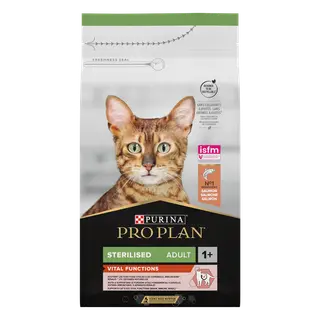 Produktfoto för Purina Pro Plan Cat Adult Sterilised Vital Functions Salmon (1,5 kg)