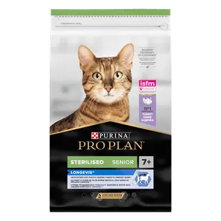 Produktfoto för Purina Pro Plan Cat Sterilised Senior 7+ Turkey 10 kg