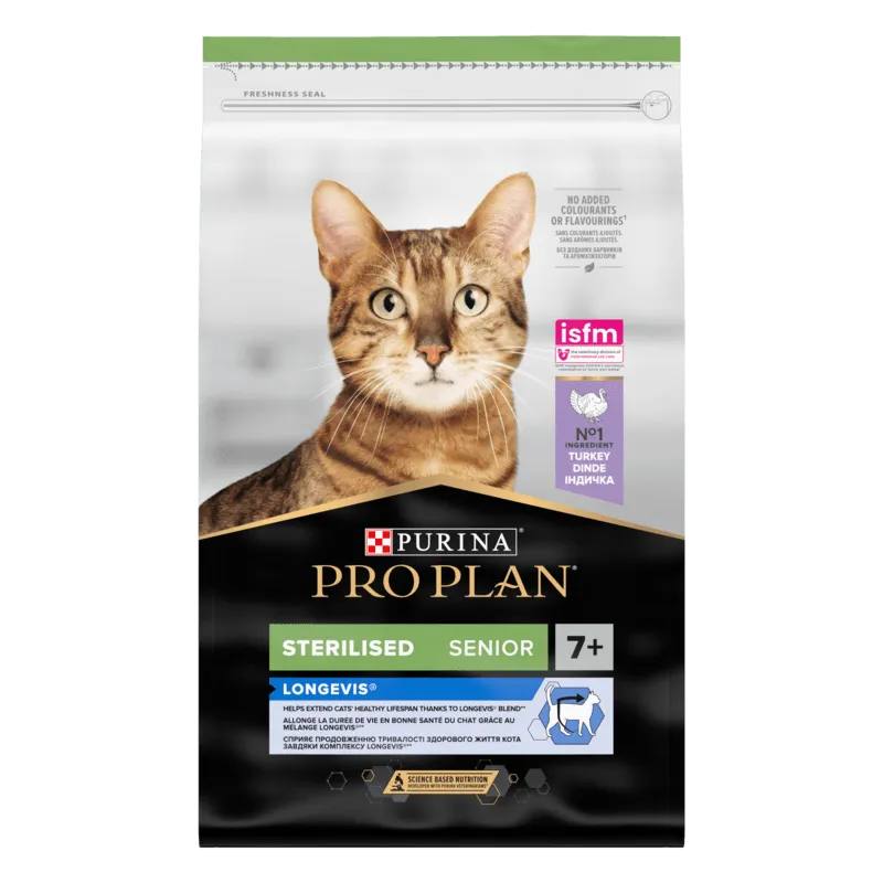 Bild 1 för Purina Pro Plan Cat Sterilised Senior 7+ Turkey 10 kg