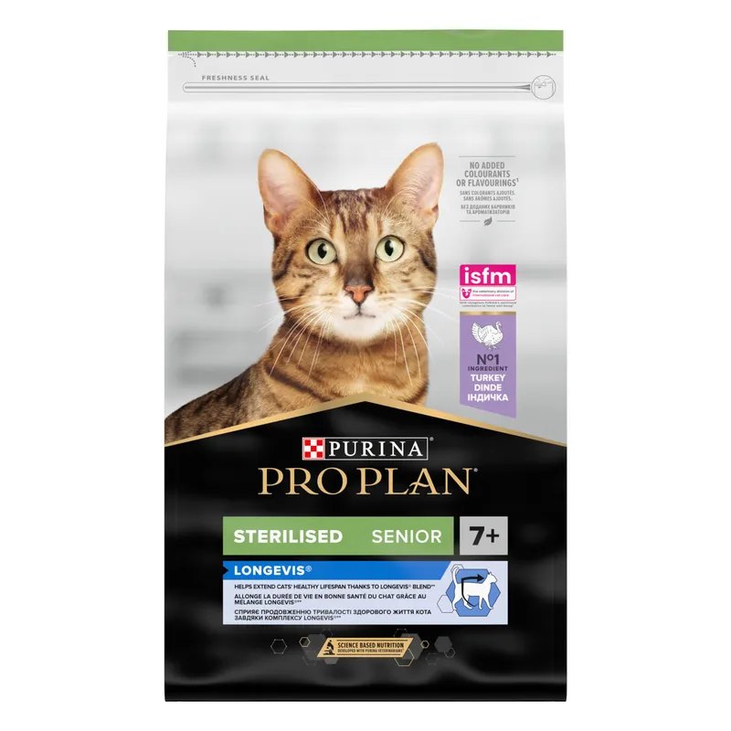 Bild 2 för Purina Pro Plan Cat Sterilised Senior 7+ Turkey 10 kg