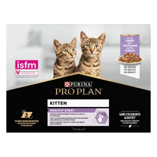 Produktfoto för Purina Pro Plan Kitten Healthy Start med kalkon i sås 850 g