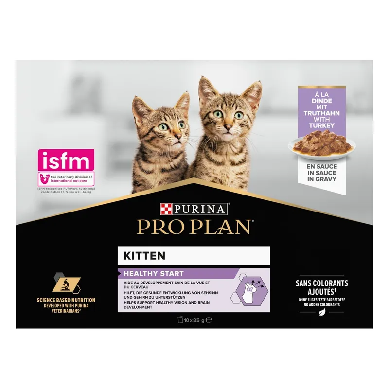 Bild 2 för Purina Pro Plan Kitten Healthy Start med kalkon i sås 850 g