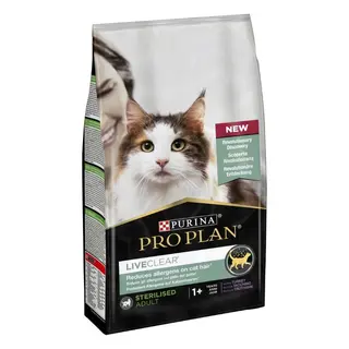 Produktfoto för Purina Pro Plan LiveClear Cat  Adult Sterilised Turkey (1,4 kg)