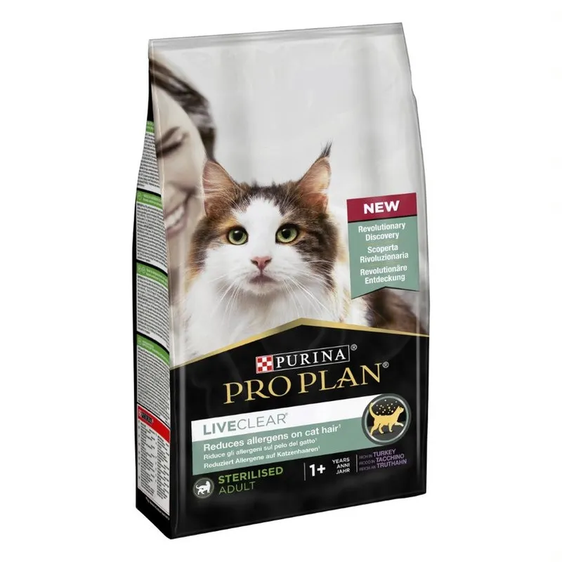 Alternativ bild 0 för Purina Pro Plan LiveClear Cat  Adult Sterilised Turkey (1,4 kg)
