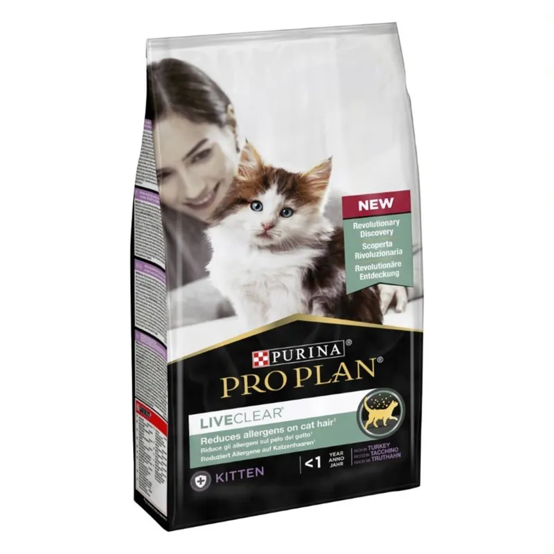 Bild 2 för Purina Pro Plan Liveclear Kitten < 1 year Rikt på kalkon 1,4 kg