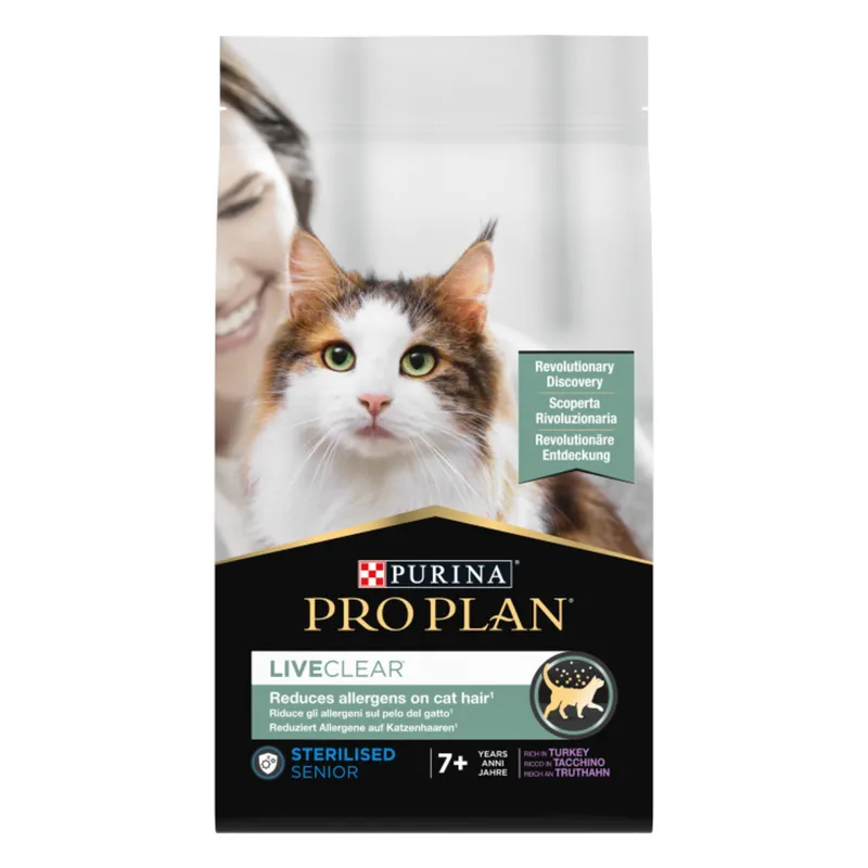 Bild 2 för Purina Pro Plan Liveclear Sterilised 7+ years Rikt på kalkon 1,4 kg