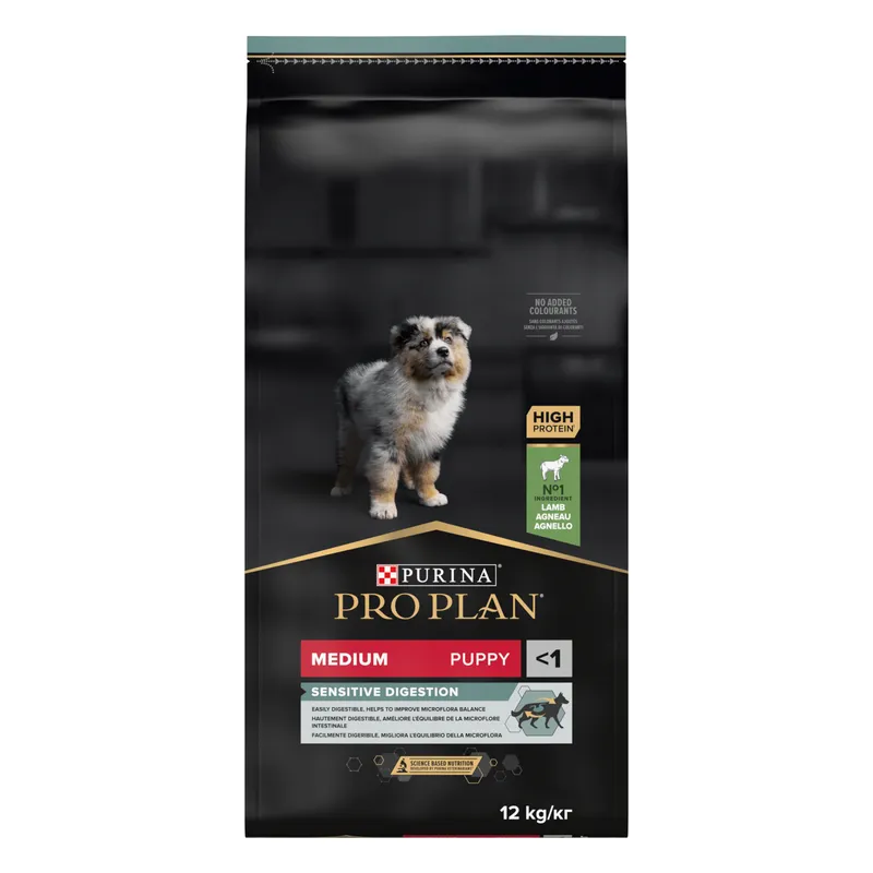 Bild 2 för Purina Pro Plan Medium Puppy Sensitive Digestion Rikt på Lamm 12 kg