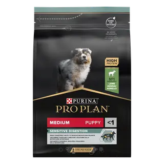 Produktfoto för Purina Pro Plan Medium Puppy Sensitive Digestion Rikt på Lamm 3 kg