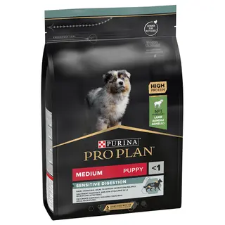 Produktfoto för Purina Pro Plan Medium Puppy Sensitive Digestion Rikt på Lamm 3 kg