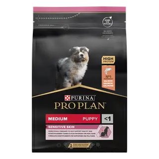 Produktfoto för Purina Pro Plan Medium Puppy Sensitive Skin Rikt på lax 3 kg