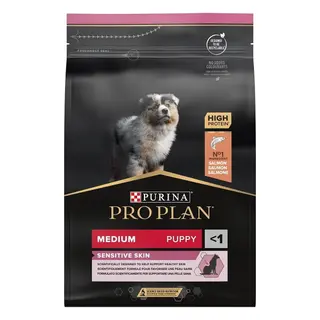 Produktfoto för Purina Pro Plan Medium Puppy Sensitive Skin Rikt på lax 3 kg