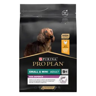 Produktfoto för Purina Pro Plan Small & Mini Adult Dog 9+ Rikt på kyckling 3 kg