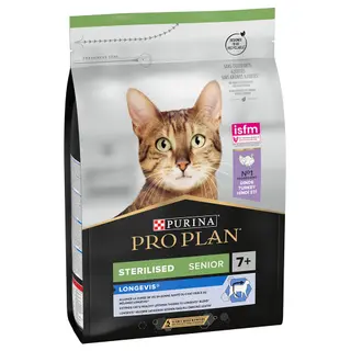 Produktfoto för Purina Pro Plan Sterilised Senior 7+ Longevis Rik på kalkon 3 kg
