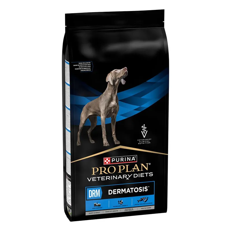 Bild 2 för Purina Pro Plan Veterinary Diets Dog DRM Dermatosis 12 kg (12 kg)