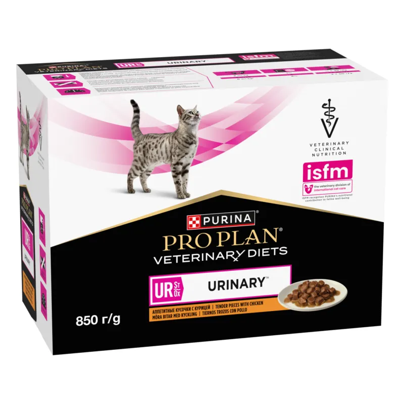 Bild 1 för Purina Pro Plan Veterinary Diets UR St/Ox Urinary Chicken 10x85 g