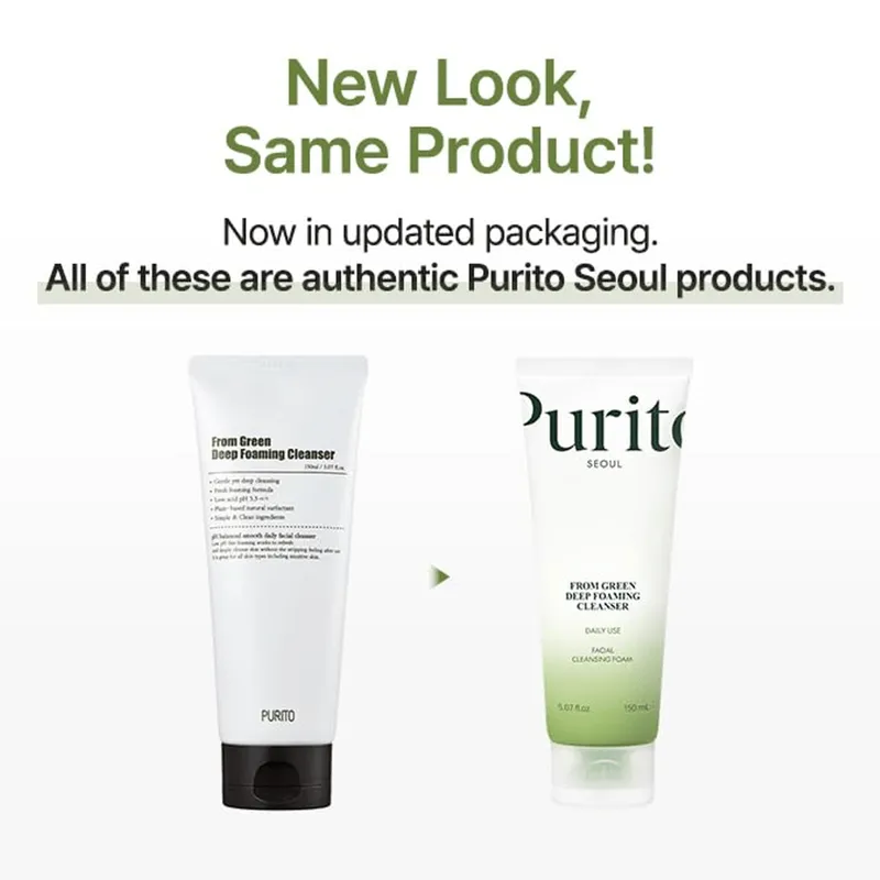 Bild 2 för PURITO From Green Deep Foaming Cleanser 150 ml