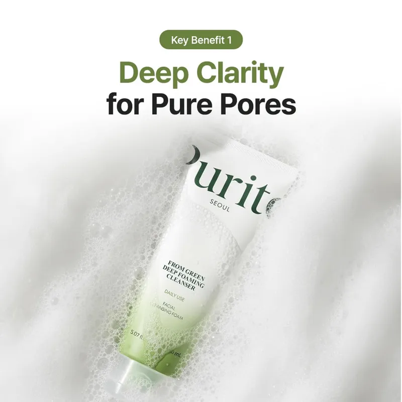 Bild 4 för PURITO From Green Deep Foaming Cleanser 150 ml