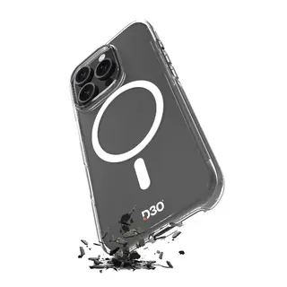 Produktfoto för Puro iPhone 16 Pro Mobilskal MagSafe D3O - Transparent