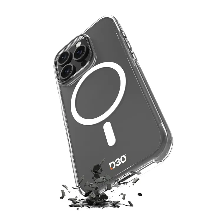 Alternativ bild 0 för Puro iPhone 16 Pro Mobilskal MagSafe D3O - Transparent