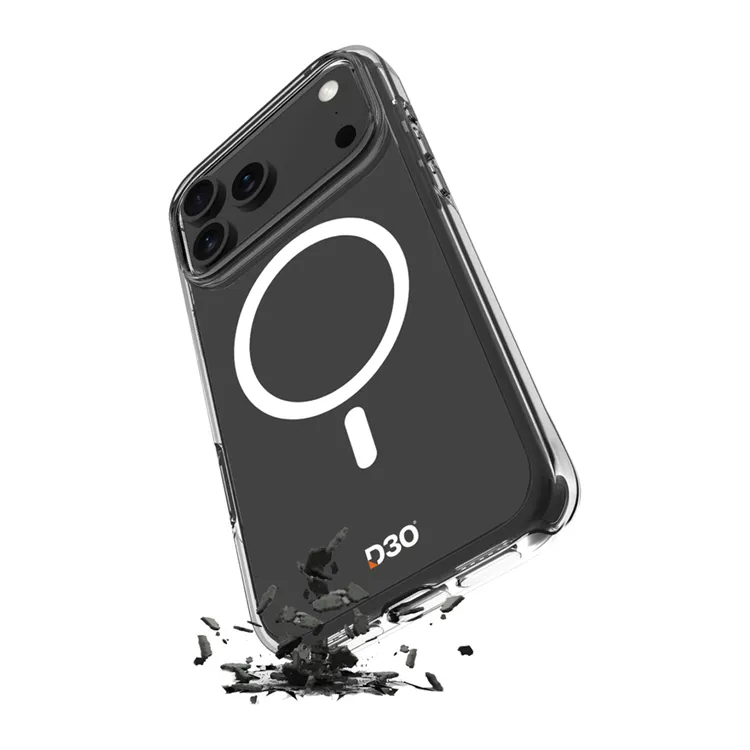 Alternativ bild 0 för Puro iPhone 17 Pro Max Mobilskal Magsafe Impact Clear D3O - Clear