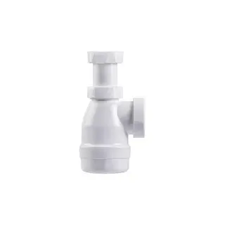 Produktfoto för Purus PUNGVANDLÅS 1 1/4'' Ø40 - Hvid Plast m/teleskoprør PP