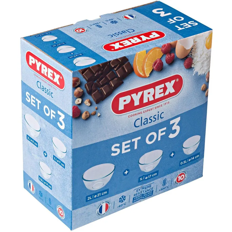Bild 2 för Pyrex Skålset, 3 delar