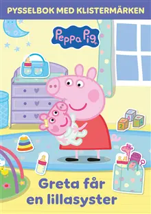 Produktfoto för Pysselbok med klistermärken Greta får en lillasyster