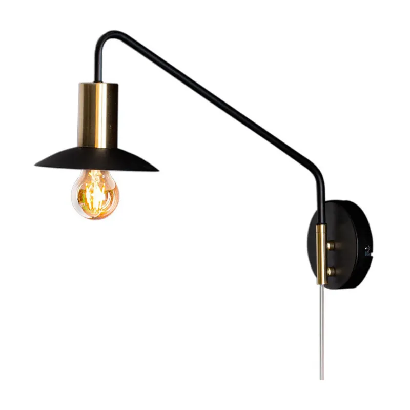 Alternativ bild 0 för Quinn vägglampa kort (Mattsvart)
