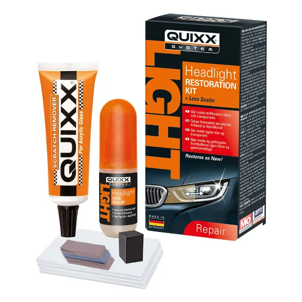 Alternativ bild 0 för QUIXX Headlight restoration kit - Strålkastarpolering 30, 50 g