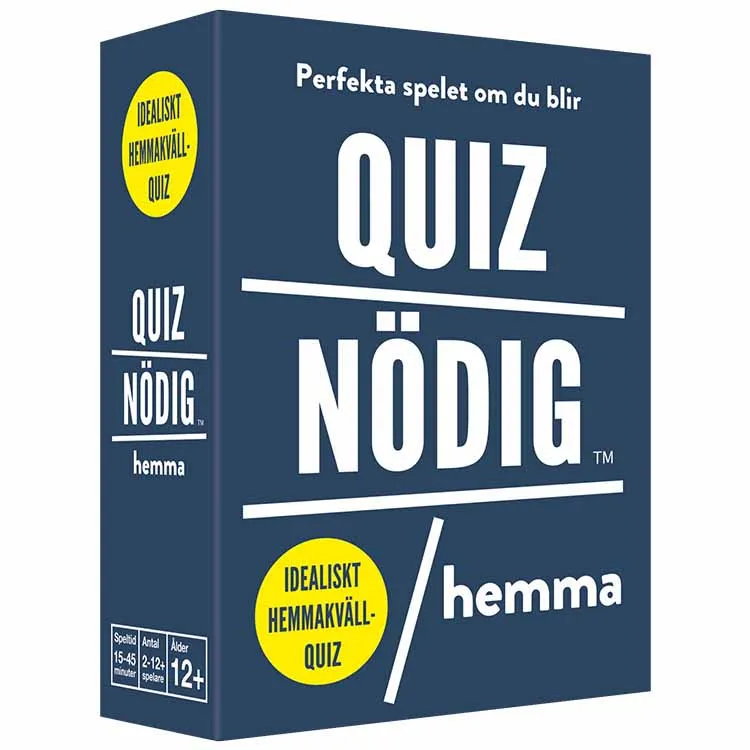 Alternativ bild 0 för Quiznödig Hemma Frågespel