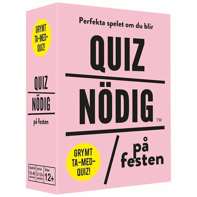 Alternativ bild 0 för Quiznödig på Festen Frågespel