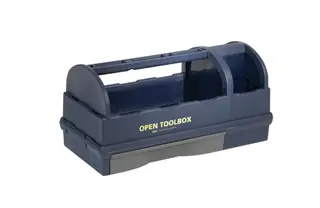 Produktfoto för Raaco Open Toolbox - Öppen verktygslåda med 3 fack. Slagtålig plast (PP)